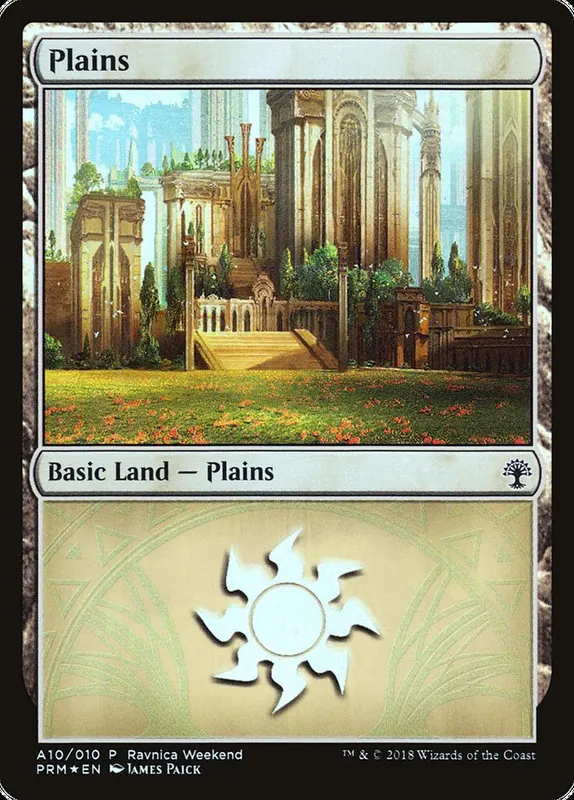 Plains (A10) [Ravnica Allegiance Ravnica Weekend]