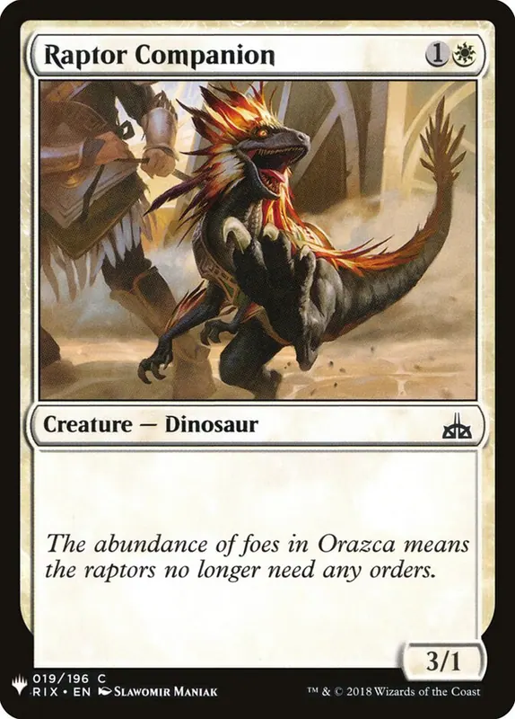 Raptor Companion [The List]