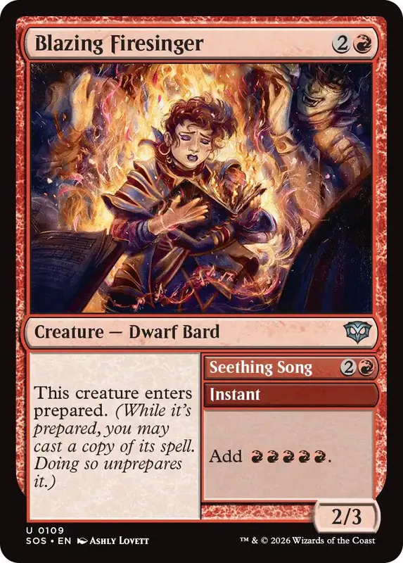 Blazing Firesinger [Secrets of Strixhaven]
