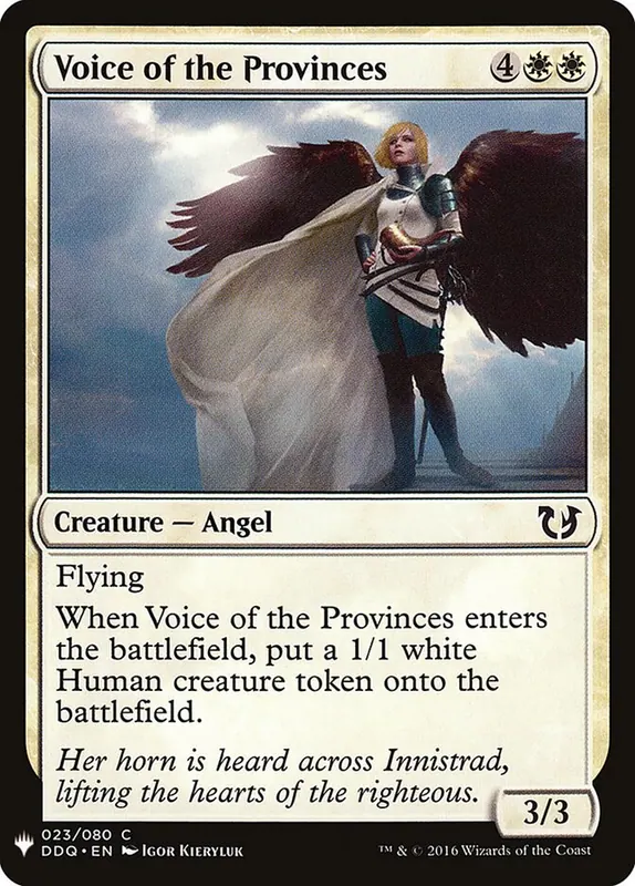 Voice of the Provinces [The List]