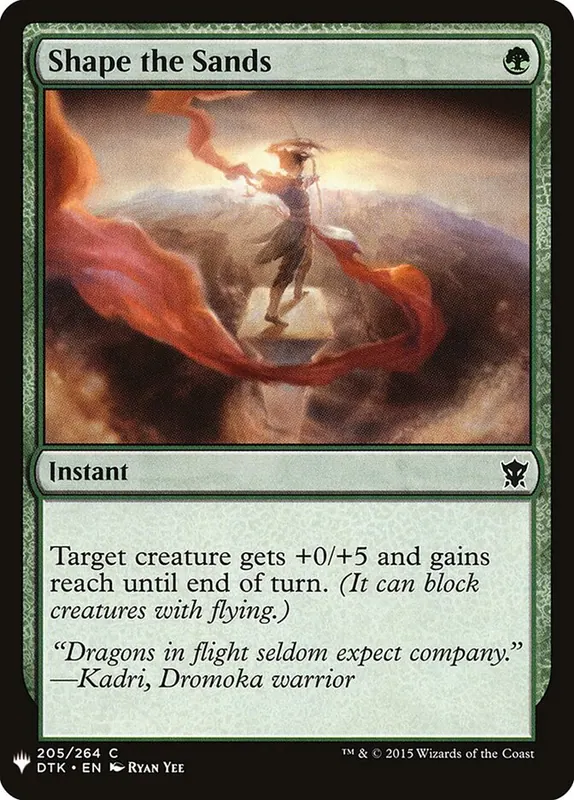 Shape the Sands [The List]