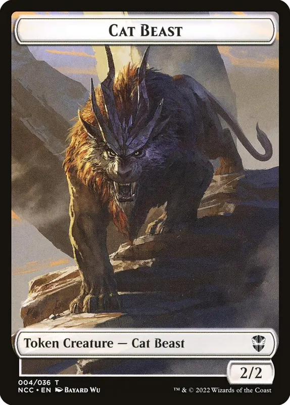 Cat Beast [New Capenna Commander Tokens]