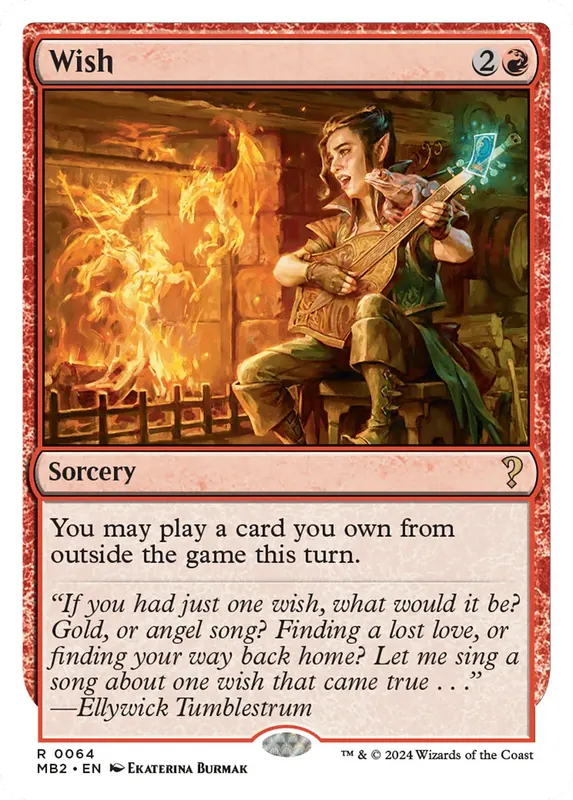 Wish (White Border) [Mystery Booster 2]