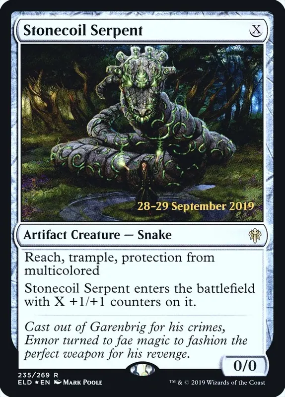 Stonecoil Serpent [Throne of Eldraine Prerelease Promos]