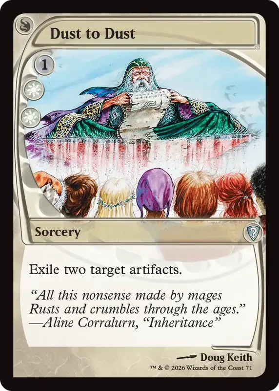 Dust to Dust (Future Sight) [Mystery Booster: Commander Edition]
