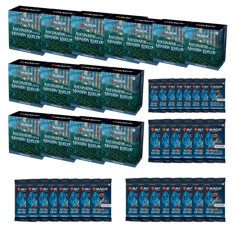 Mtg Combo 15 Kits Prerelease At Home – Mansión Karlov – Español