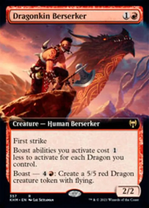 Dragonkin Berserker (Extended Art) [Kaldheim]