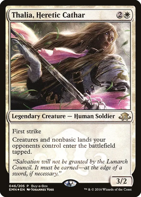 Thalia, Heretic Cathar (Buy-A-Box) - Español [Eldritch Moon Promos]