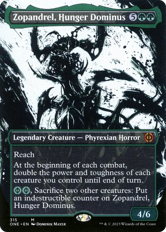 Zopandrel, Hunger Dominus (Borderless Ichor) [Phyrexia: All Will Be One] - Español