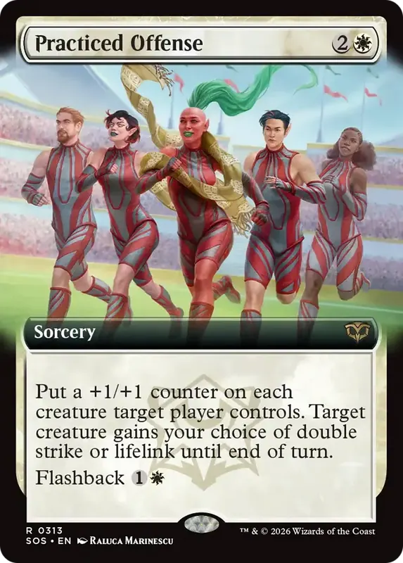 Practiced Offense (Extended Art) [Secrets of Strixhaven]