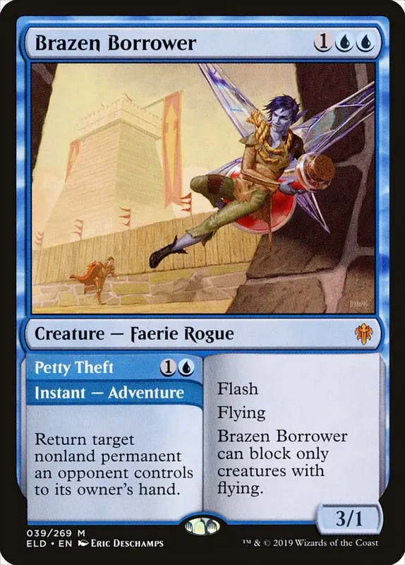 Brazen Borrower // Petty Theft - Español [Throne of Eldraine]