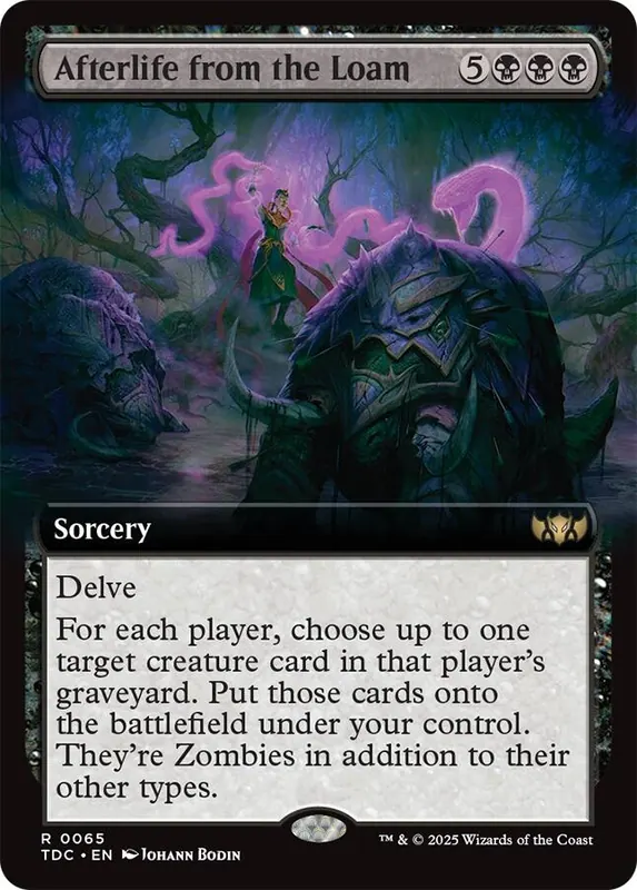 Afterlife from the Loam (Extended Art) [Tarkir: Dragonstorm Commander]
