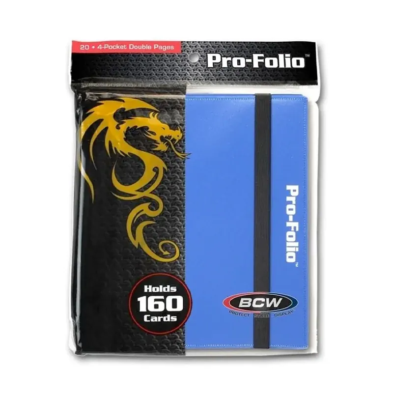 BCW GAMING PRO-FOLIO 4-POCKET BLUE