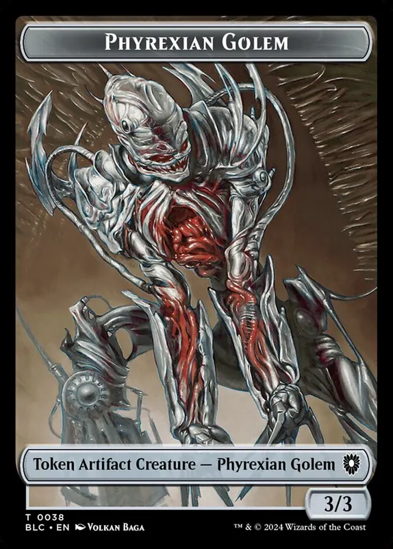 Phyrexian Golem [Bloomburrow Commander Tokens]