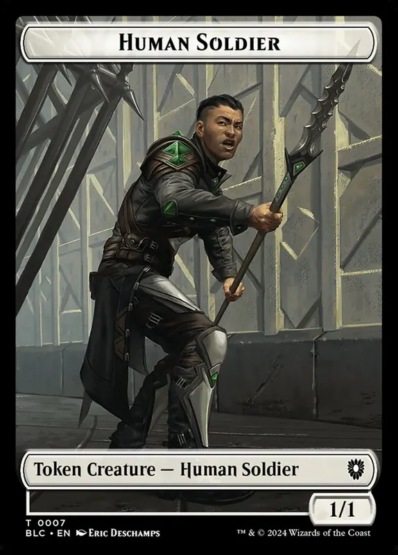 Human Soldier [Bloomburrow Commander Tokens]