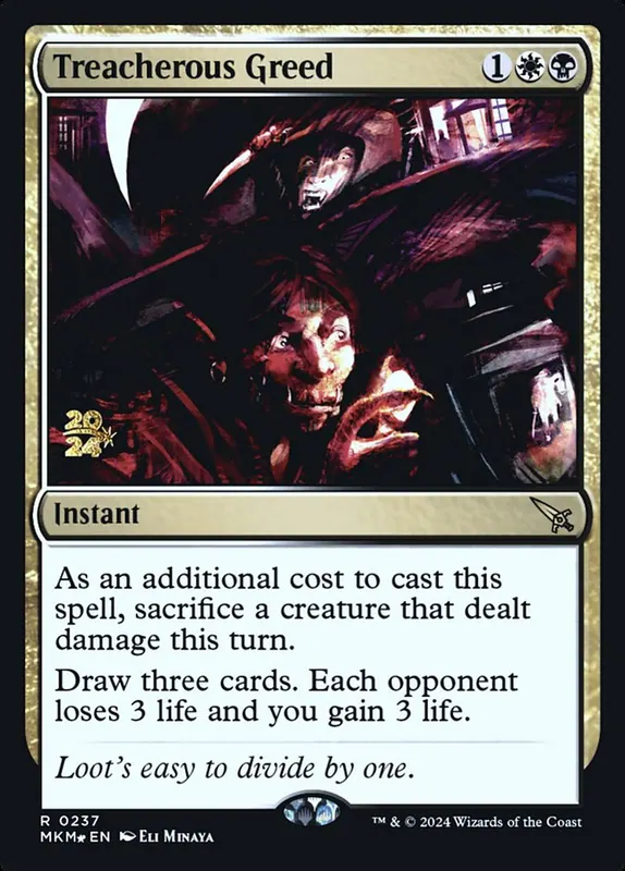 Treacherous Greed [Murders at Karlov Manor Promos]