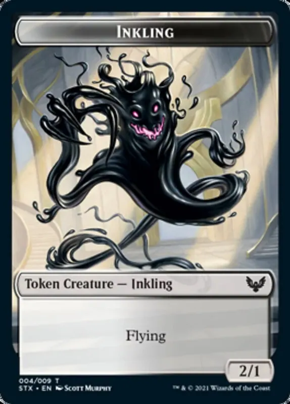 Inkling // Spirit Double-Sided Token [Strixhaven: School of Mages Tokens]