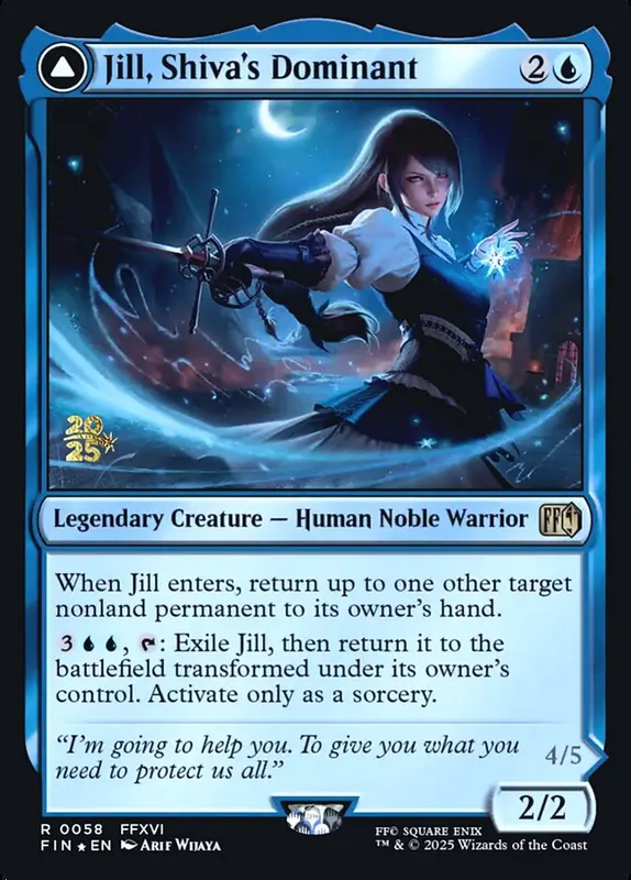 Jill, Shiva's Dominant // Shiva, Warden of Ice [Final Fantasy Promos]