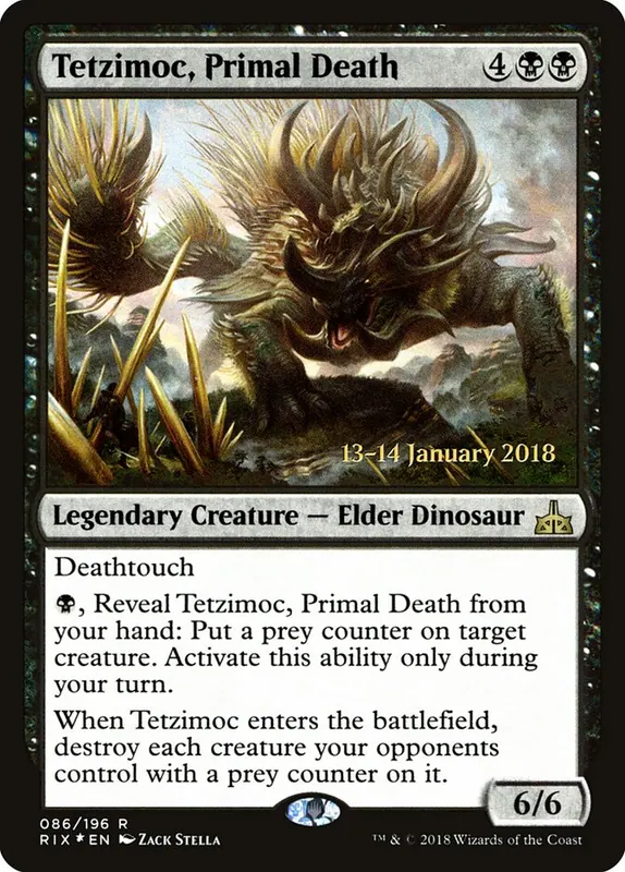 Tetzimoc, Primal Death [Rivals of Ixalan Promos]