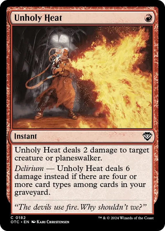 Unholy Heat [Outlaws of Thunder Junction Commander]