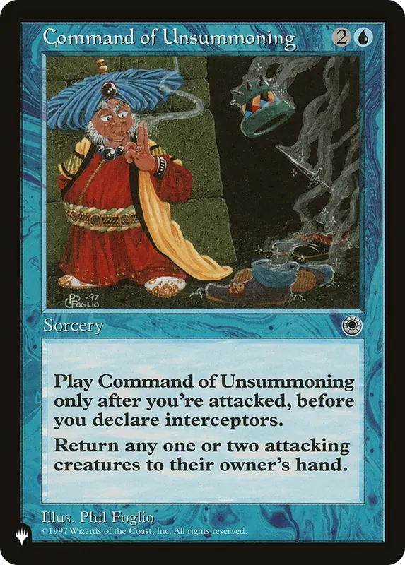 Command of Unsummoning [The List]