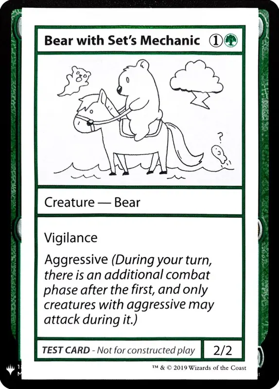 Bear with Set's Mechanic [Mystery Booster Playtest Cards]