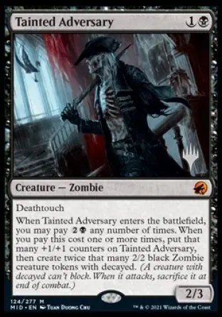 Tainted Adversary (Promo Pack) [Innistrad: Midnight Hunt Promos] - Español