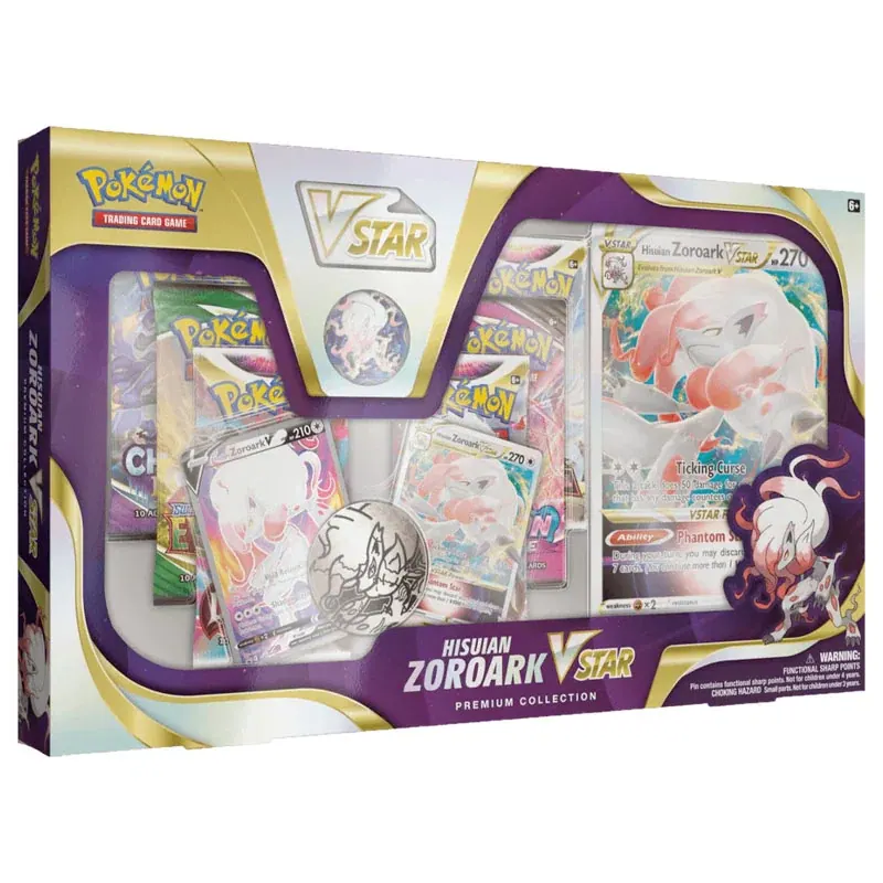 Pokémon Hisuian Zoroark Vstar Premium Collection - Español