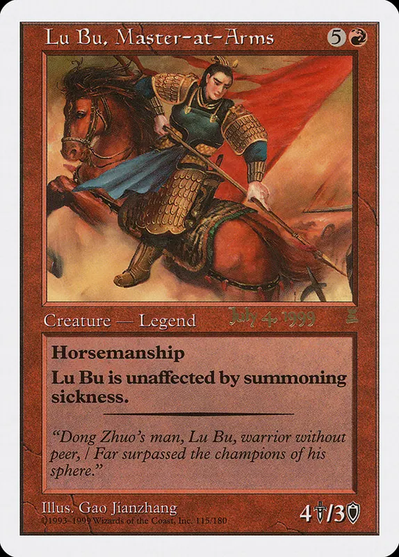 Lu Bu, Master-at-Arms [Portal Three Kingdoms Promos]