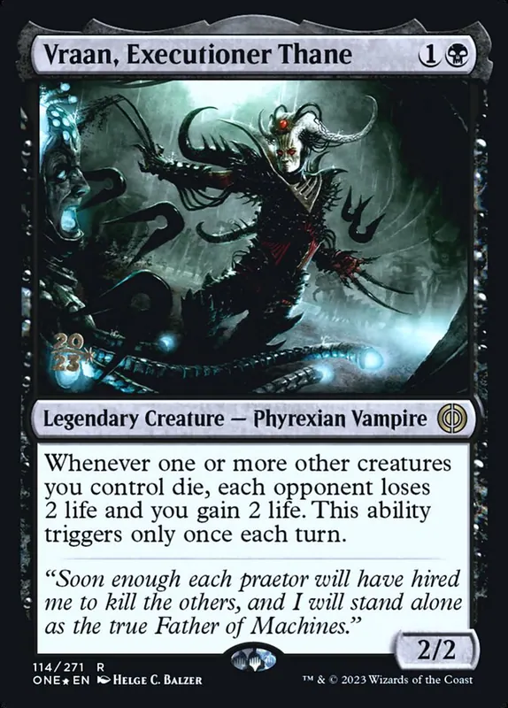Vraan, Executioner Thane [Phyrexia: All Will Be One Promos]