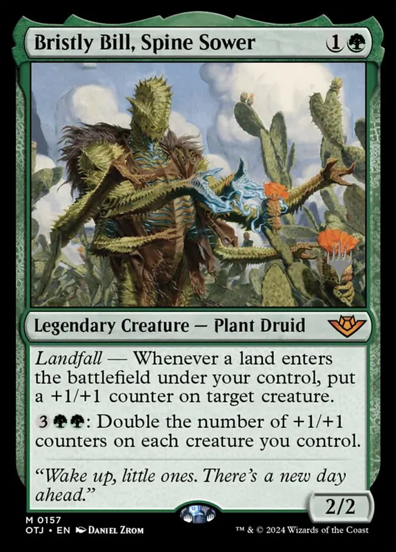 Bristly Bill, Spine Sower [Outlaws of Thunder Junction Promos]