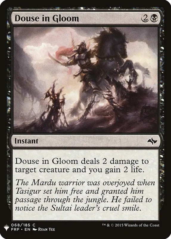 Douse in Gloom [The List]