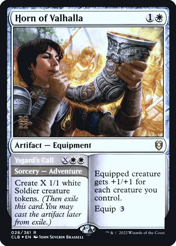 Horn of Valhalla // Ysgard's Call [Battle for Baldur's Gate Promos]