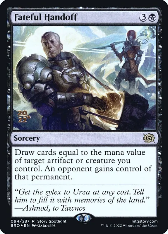 Fateful Handoff [The Brothers' War Promos]