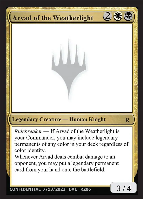 Arvad of the Weatherlight [Unknown Event]
