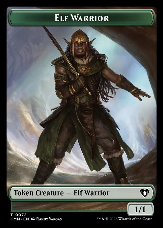 Elf Warrior [Commander Masters Tokens]