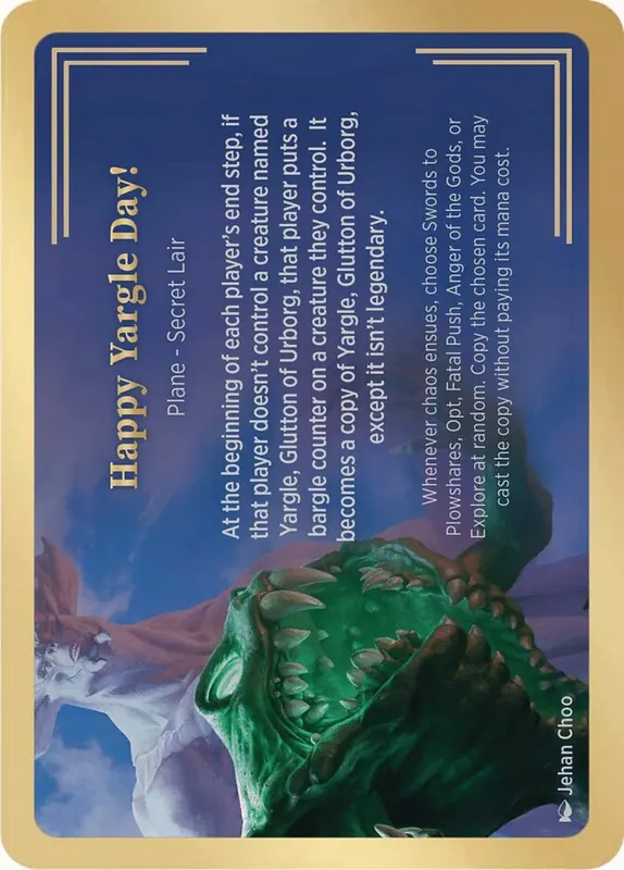 Happy Yargle Day! [Secret Lair Showcase Planes]