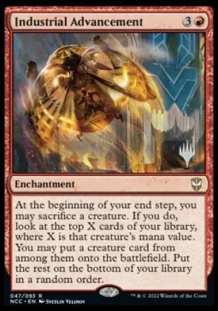 Industrial Advancement (Promo Pack) [Streets of New Capenna Commander Promos] - Español