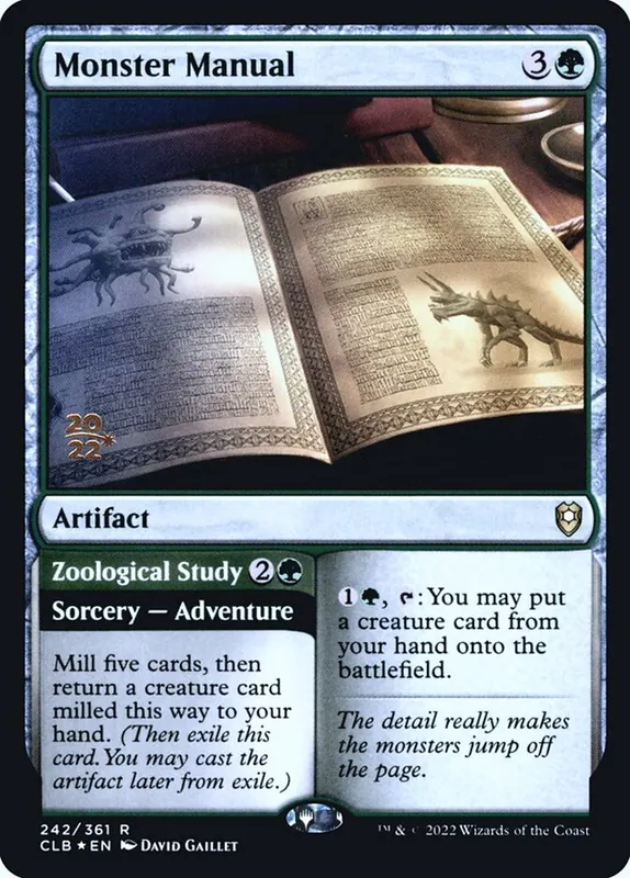 Monster Manual // Zoological Study [Battle for Baldur's Gate Promos]