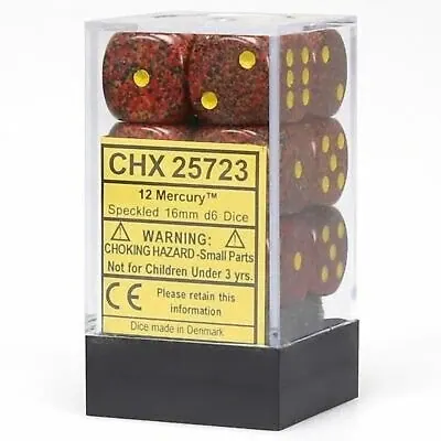 DADOS CHESSEX SPECKLED MERCURY D6 16MM