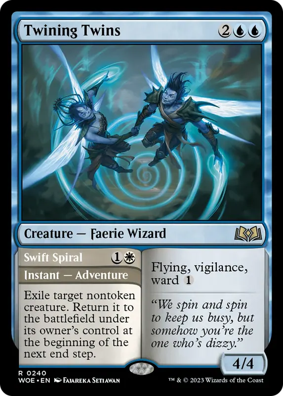 Twining Twins // Swift Spiral [Wilds of Eldraine] - Español