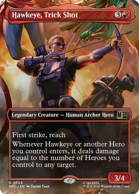 Hawkeye, Trick Shot (Borderless) [Marvel Super Heroes Commander]