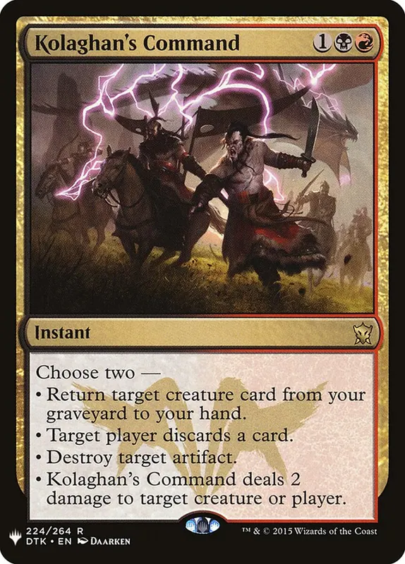 Kolaghan's Command [The List]