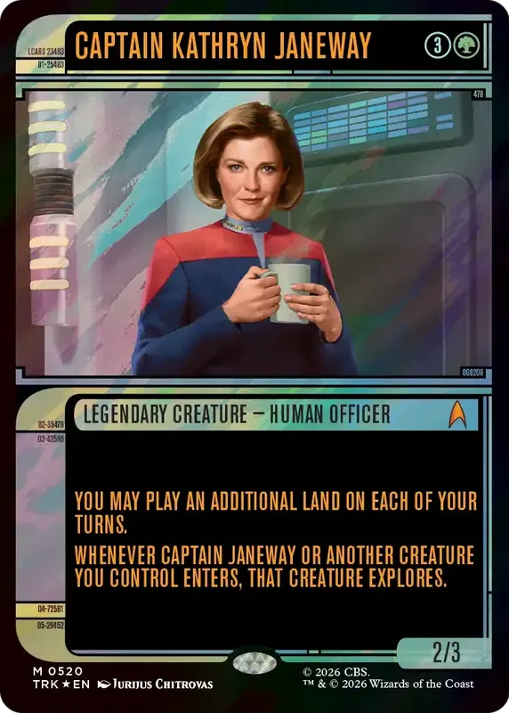 Captain Kathryn Janeway (Showcase) (Surge Foil) [Star Trek]