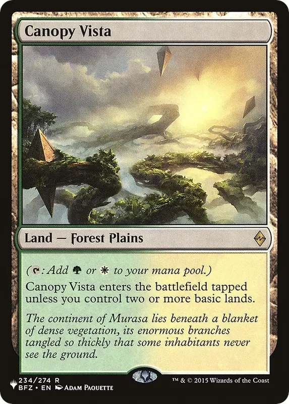 Canopy Vista [The List]
