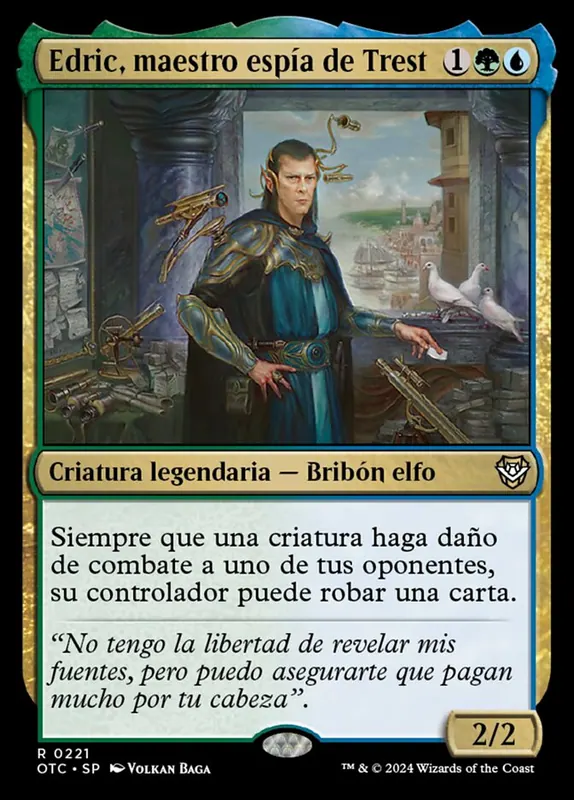 Edric, Spymaster of Trest [Outlaws of Thunder Junction Commander] - Español