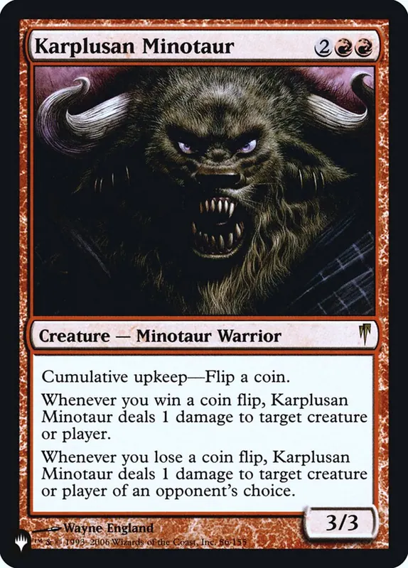 Karplusan Minotaur [The List]