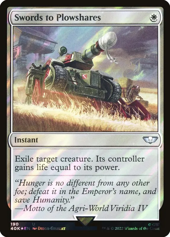 Swords to Plowshares [Warhammer 40,000 Commander]