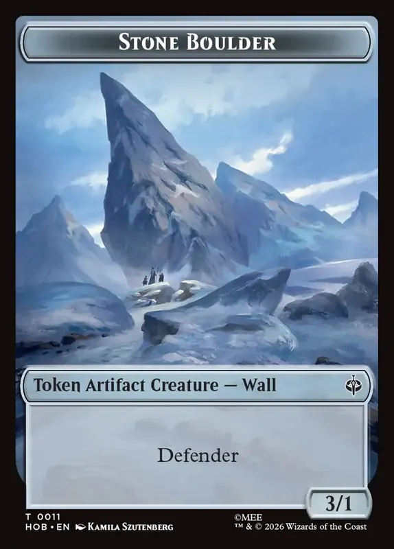 Stone Boulder [The Hobbit Tokens]