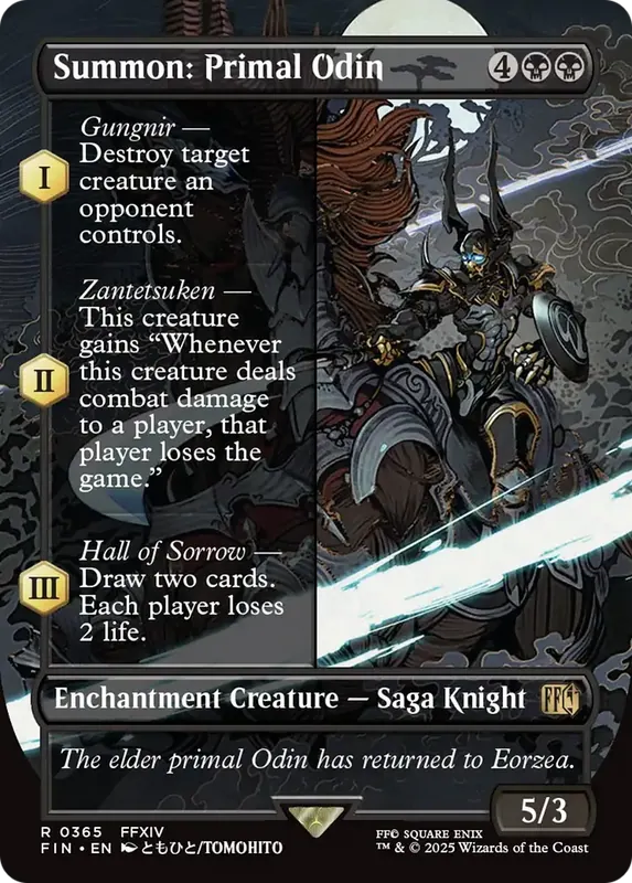 Summon: Primal Odin (Borderless) [FINAL FANTASY]